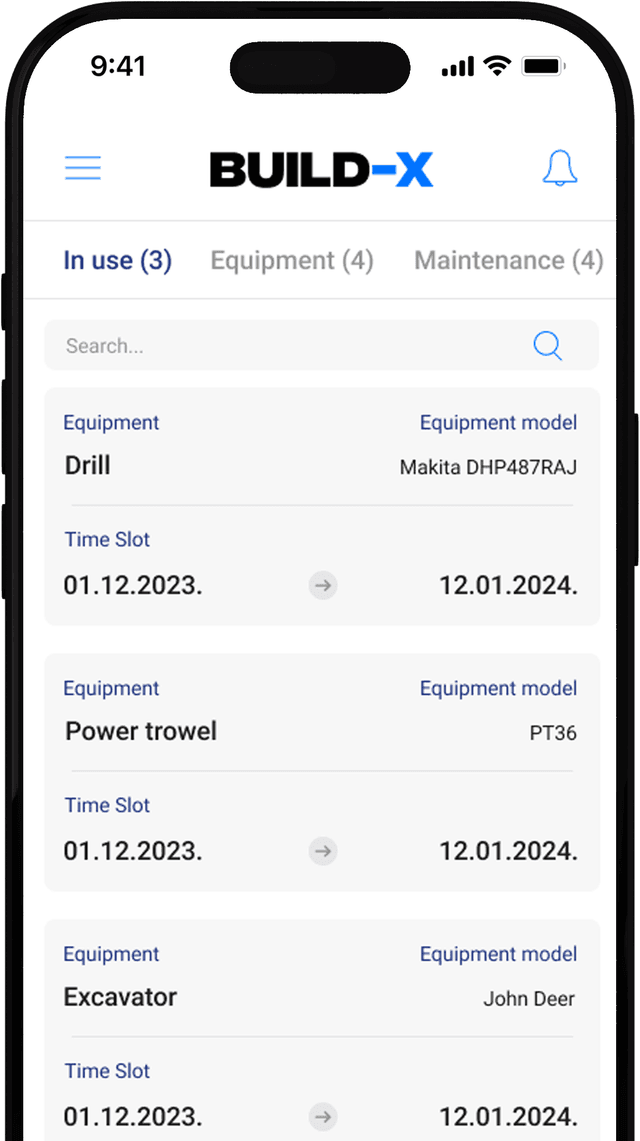 equipment mockup